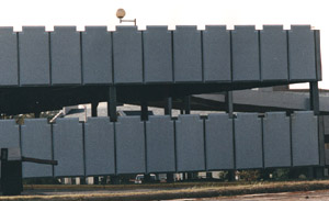 Picture of Duke parking deck - panels fabricated by CFI.