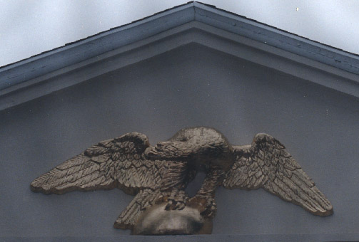 Picture of eagle at Mint Museum fabricated by IFG.